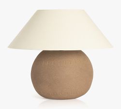 Pyla Round Ceramic Table Lamp (20")