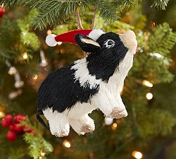 Sisal Pig Ornament