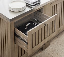 Abbott Outdoor Kitchen Acacia Two-Drawer Cabinet (31")