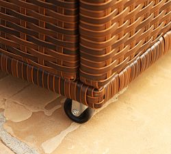 Bellflower All-Weather Wicker Storage Bench