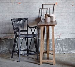 Blues Rattan Counter Stool