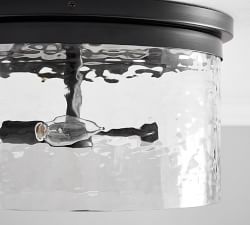 Duvall Outdoor Recycled Glass Flush Mount (15")