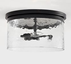 Duvall Outdoor Recycled Glass Flush Mount (15")