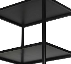 Harmon Metal Open Bookcase with Drawers