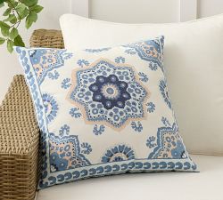 Pescadero Medallion Printed Outdoor Pillow