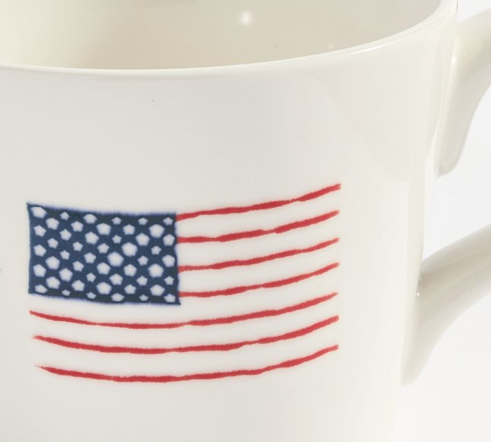 American Flag Stoneware Mug | Pottery Barn
