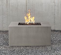Arbor Concrete 40" Square Propane Fire Pit Table