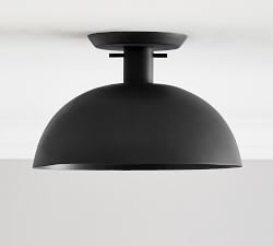 Caufield Metal Dome Flush Mount (12")