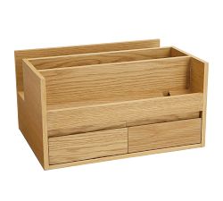 Folsom White Oak Desktop Organizer