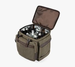 Greenpoint Waxed Canvas 12 Bottle Wine Rolling Cooler