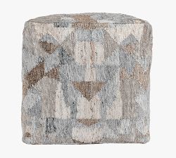 Naomi Handwoven Indoor/Outdoor Pouf