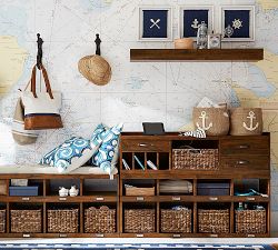 Rustic Wood Floating Shelves