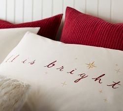 All is Calm, All is Bright Organic Pillowcase Set
