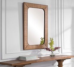 Bali Rattan Rectangular Wall Mirror