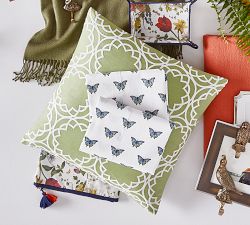 Geo Circle Embroidered Pillow Cover