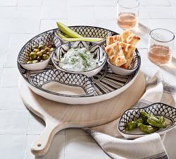 Marrakesh Outdoor Melamine Sectioned Serving Platter