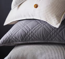 Esential Diamond Cotton Quilt &amp; Shams