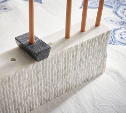 Handcrafted Marble Menorah