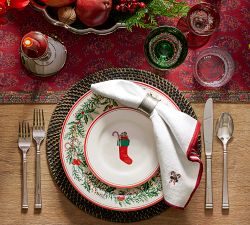 Holiday Classics Appetizer Plates - Mixed Set of 8