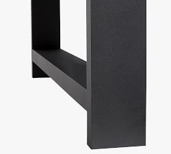 Indio Metal Convertible Outdoor Pool &amp; Dining Table Set (98")