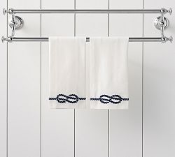 Knot Embroidered Hand Towels - Set of 2