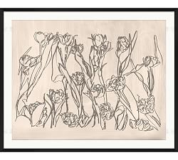 Blooming Sketch 3 Framed Print
