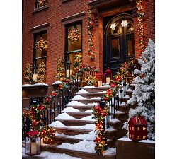 Outdoor Ornament Magnolia Wreath &amp; Garland - Red