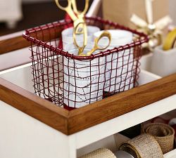 Red Wire Basket, Set of 2