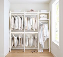 Essential Walk-In Closet by Hold Everything, 7' Complete Hanging System​