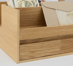 Folsom White Oak Desktop Organizer
