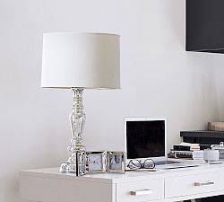 Leera Antique Mercury Glass Table Lamp (26")