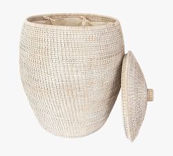 Tava Rattan Beehive Laundry Hamper with Lid