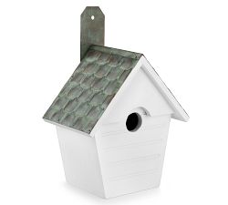 Aurelia White Bird House