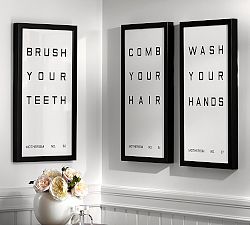 Bathroom Reminders Framed Prints