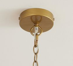 Bristol Wood Bead Chandelier (30")