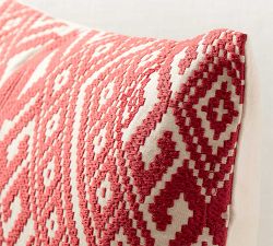 Donner Embroidered Lumbar Pillow Cover