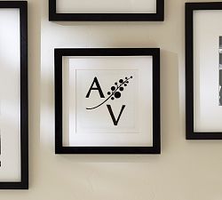 Framed Embroidered Monogram