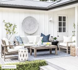 Indio Eucalyptus Rectangular Outdoor Coffee Table (43")