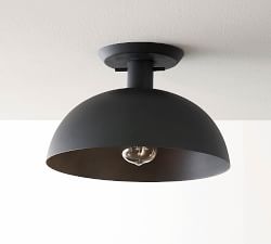 Caufield Metal Dome Flush Mount (12")