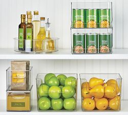 Clear Plastic Storage Front Access Bin Sets