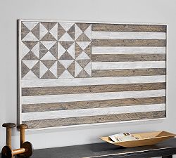 Hermosa Planked Flag Wall Art