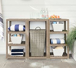 Indio Eucalyptus Outdoor Storage Shelves (22')