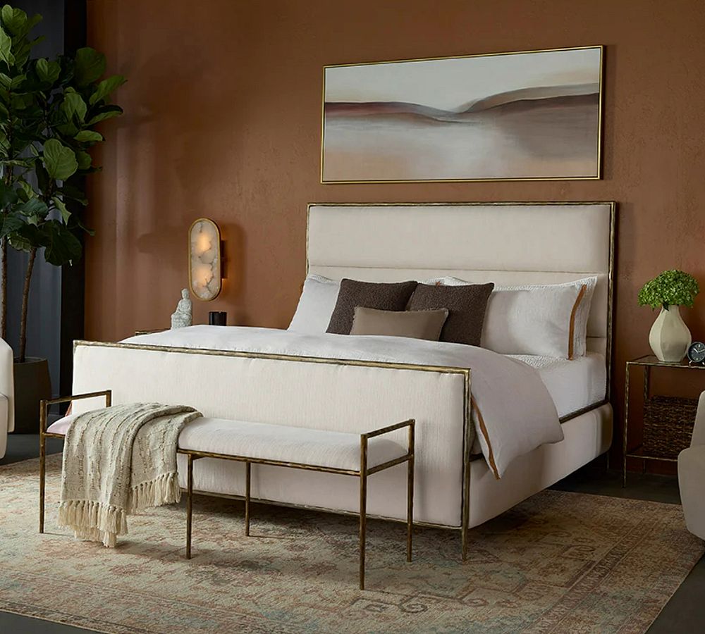 Karina Upholstered Platform Bed by Pottery Barn