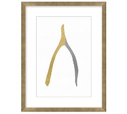 Metallic Wishbone Print