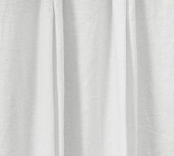 Open Box: Belgian Flax Linen Pinch Pleat Blackout Curtain