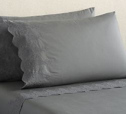 Rylan Embroidered Cotton Pillowcases - Set of 2