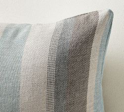 Sunbrella® Dayren Striped Outdoor Lumbar Pillow