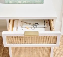 Westly Cane Single Cabinet Writing Desk (54")