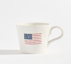 American Flag Stoneware Mug
