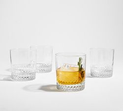 Diamond Cut Cocktail Glasses - Set of 4